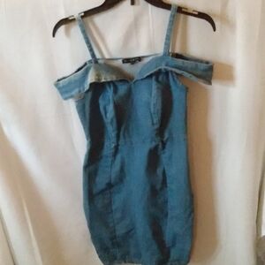 Haute Monde Denim Dress S